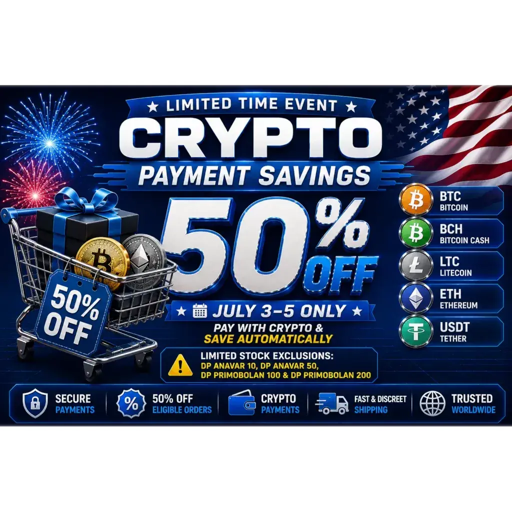 Crypto Payment Savings – 50% OFF